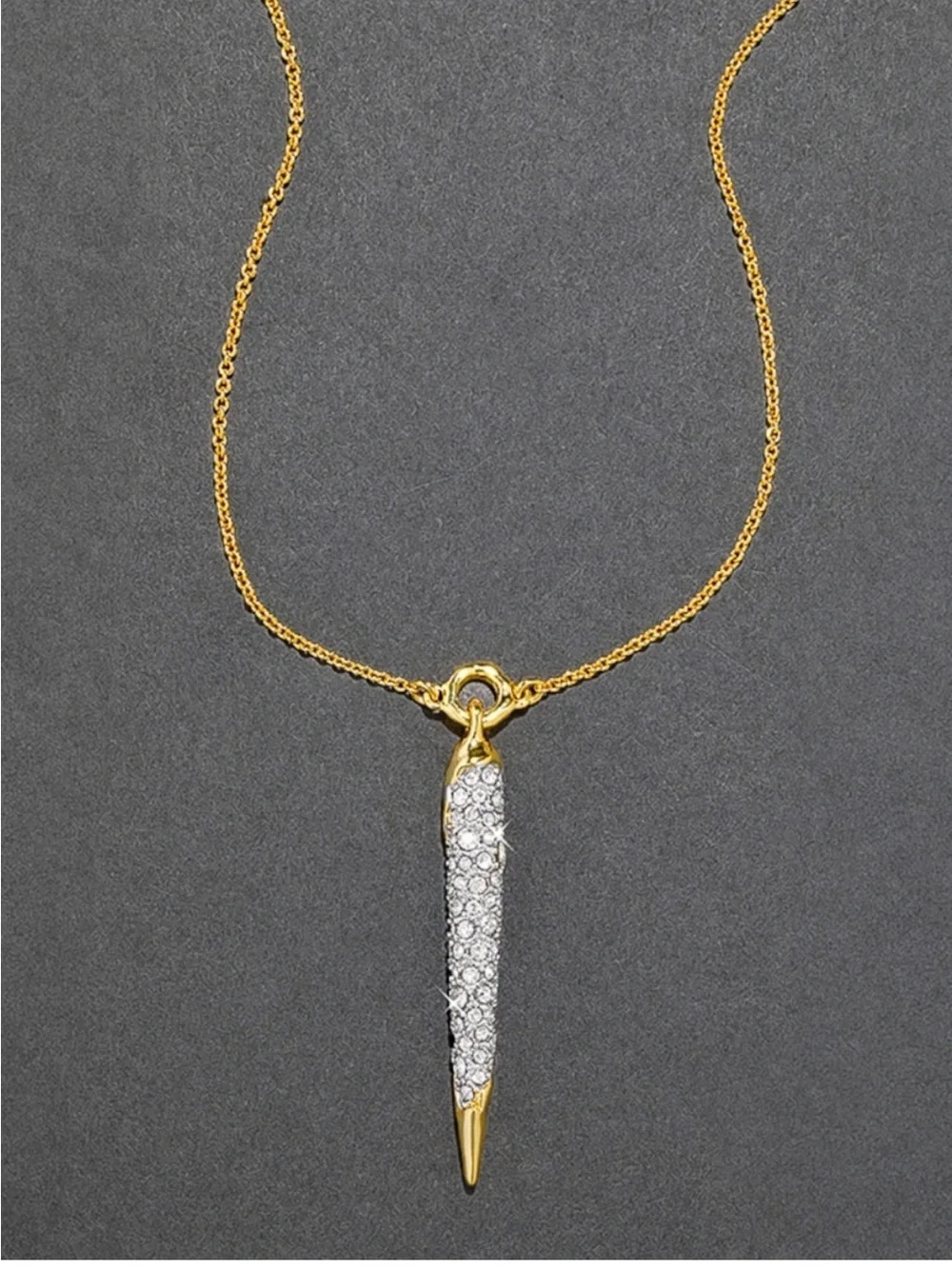 ALEXIS BITTAR • Solanales Gold Crystal Spear Necklace